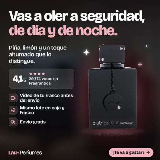 Armaf Club de Nuit Intense Man original y sellado: Vas a oler a seguridad, de día y de noche.