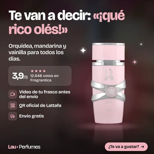 Lattafa Yara original y sellado: Te van a decir: «¡qué rico olés!»