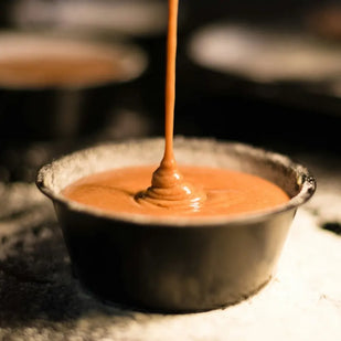 Caramelo, leche y azúcar
