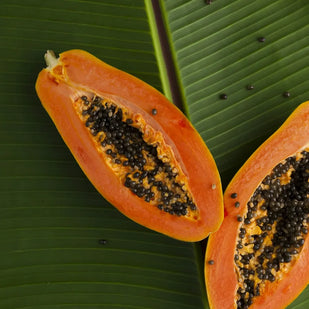 Frutas tropicales y acorde dulce